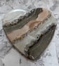 Resin Geode Heart Plaque - made to order - Image 3