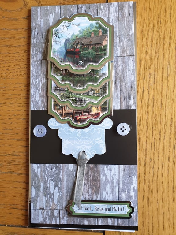 Waterfall country scenes card