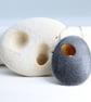 A Pebble pendant with a gilded hole that goes through the pebble. Silver chain - Image 6