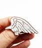 Angel wing ceramic brooch - Image 5