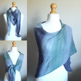 Light as Feather Shawl, Wrap,  Stole, Scarf with Alpaca