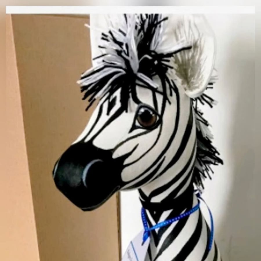 Zebra Doorstop 