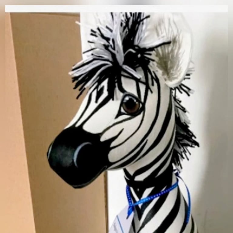 Zebra Doorstop 