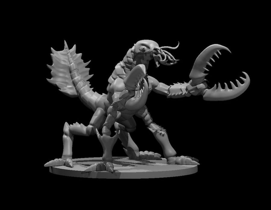 Chuul - 3D Printed Resin DnD Pathfinder Figure Mini Miniature