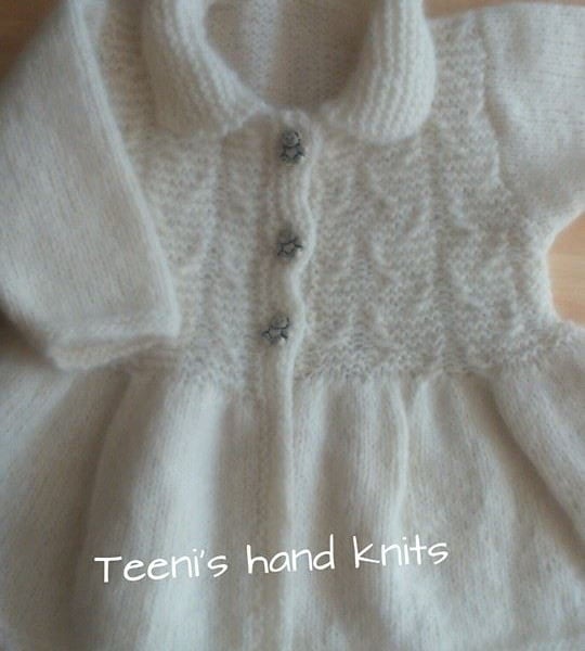 Cream merino Yarn jacket