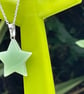 AVENTURINE NECKLACE green star disco cool retro - Image 6