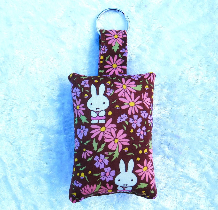 Liberty print padded keyring, Prairie Day, bag charm