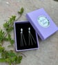 Elegant Sterling Silver Kite Studs with Tassles
