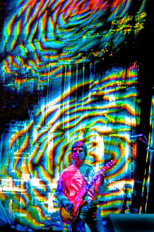 Noel Gallagher Preforming Live With Oasis Photograph Print