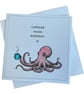 Funny Octopus Birthday Card. Handmade Humorous Birthday Card.  - Image 2