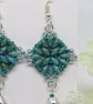 Turquoise Tiles earrings - Image 3