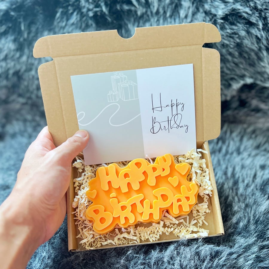 Birthday Candle with Free Happy Birthday Card - Happy Birthday Cake Candle