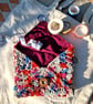 Cotton lined pouch for small items, Small crochet pouch, Friend Christmas gift  - Image 5