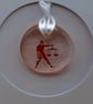 Libra Fused Glass Card - Image 2