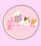 Cat Train Sticker