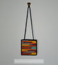 Wall art of blue, purple, yellow, and orange pattern, adjustable hang length - Image 4