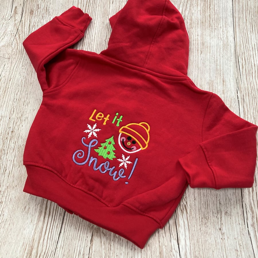 Embroidered Baby Hoodie to fit 6 to 12 months - have name added