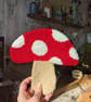 Large Mushroom Mug Rug or Decoration  - Image 2