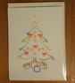 Perfectly Imperfect - Decorated Christmas Tree hand drawn from hand cut stencils - Image 2