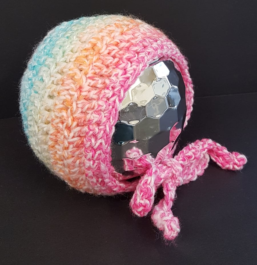 Multicolour crochet baby bonnet Newborn