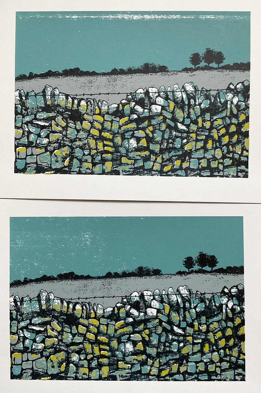 Winter Wall original screen print - perfectly imperfect