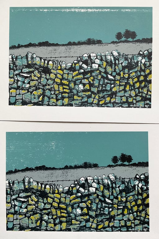 Winter Wall original screen print - perfectly imperfect