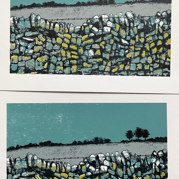 Winter Wall original screen print - perfectly imperfect