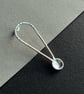 Sterling silver SINGLE statement earring. Spoon earring  - Image 1