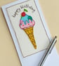 Ice Cream Cone Birthday Card - Image 1