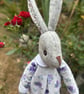 Luna Lapin Rabbit - Heirloom Rabbit - Handmade Wool Felt Bunny - Image 4