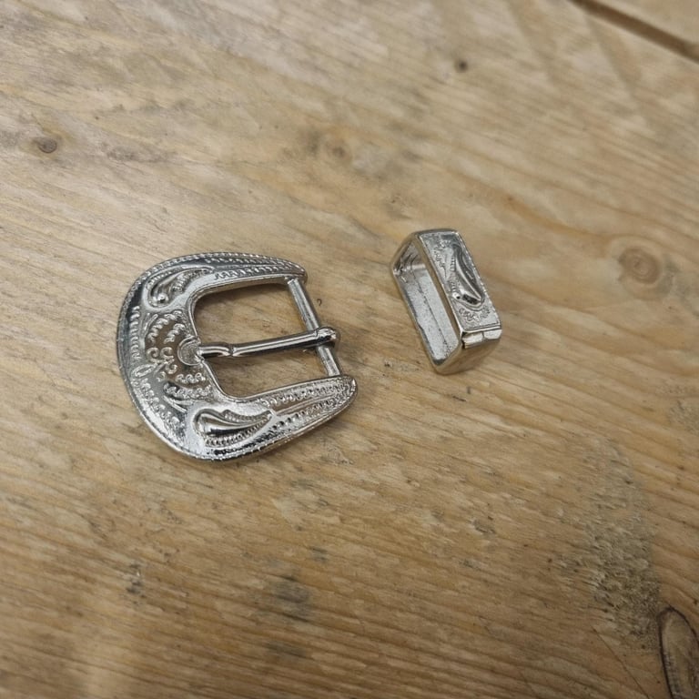 20mm Nickle Plated 2 part Belt Buckle