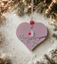 Sea Glass Robin Heart, Handmade Robin Hanging Decoration, Meaningful Beach Gift - Image 10