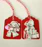 Cute Christmas teddies gift tags - Image 3