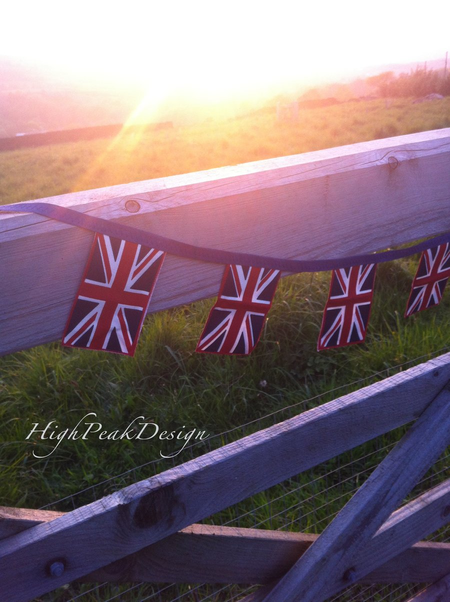 Handmade Union Jack Bunting - vintage look