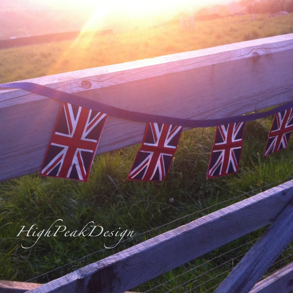 Handmade Union Jack Bunting - vintage look