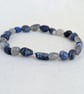 Third eye chakra stretch bracelet with labradorite, sodalite and lapis lazuli  - Image 2