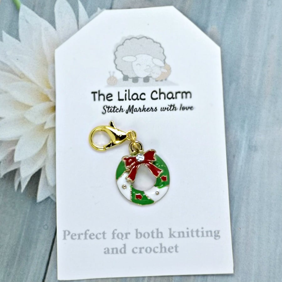 Christmas Wreath Stitch Marker