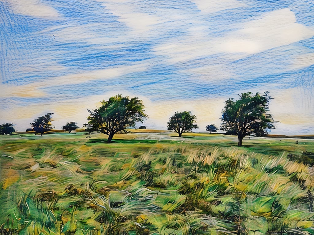 A5 Greeting Card Trees Windy Ridge Yorkshire 