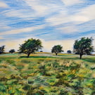 A5 Greeting Card Trees Windy Ridge Yorkshire 