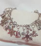Snowflakes & Silver Bells Charm Bracelet - Image 2