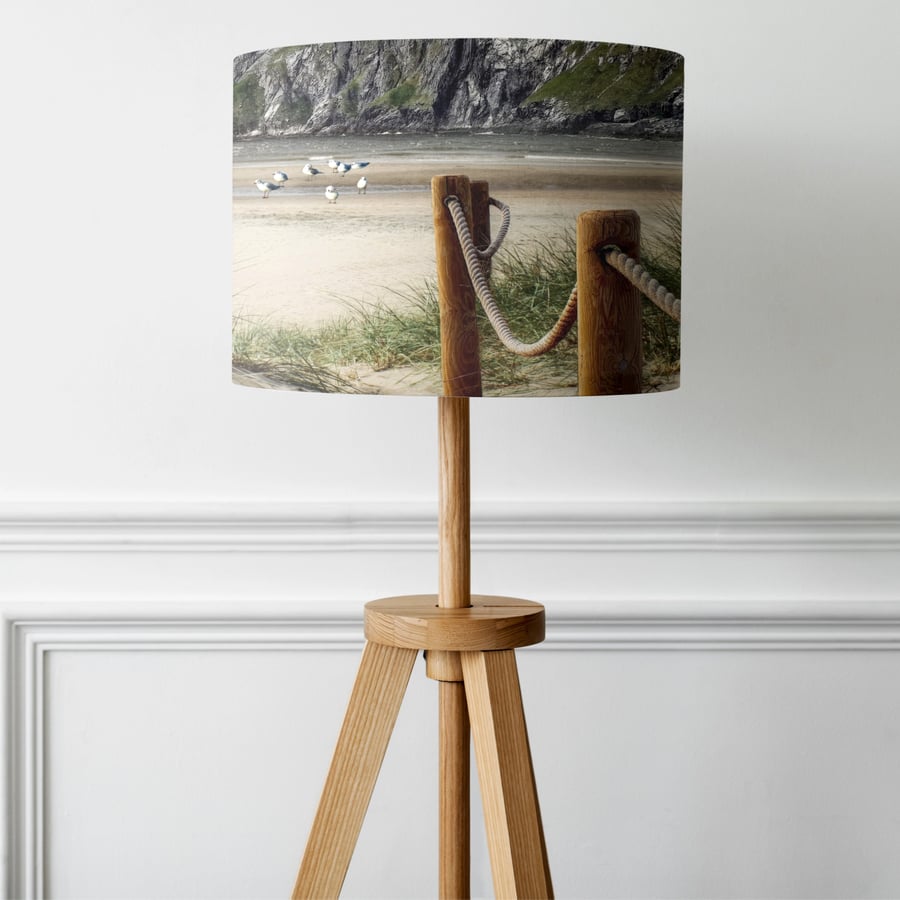 Coastal Lampshade, Seaside Lampshade, Beachcomber lampshade