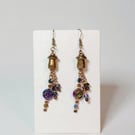 Glass Beads with Bronze 