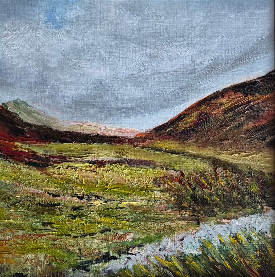 Wandering the fells, an original oil painting 