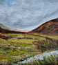 Wandering the fells, an original oil painting 