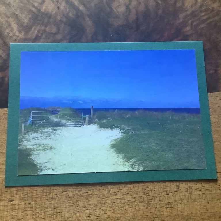 Handmade Photo Greeting Card ' Gateway to the North' Isle of Iona