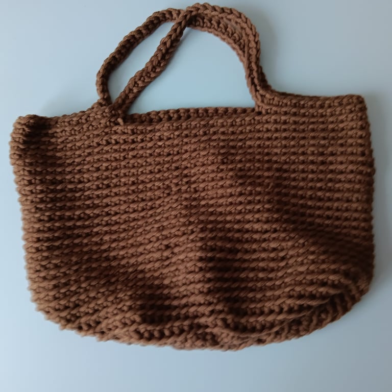 Crochet Tote Bag Rich (Sweet Caramel) - cool and practical!