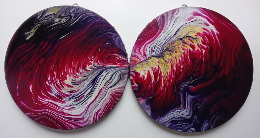 "Cosmic Wonders" Original Handmade Acrylic Painting Abstract Wall Art Gift Idea