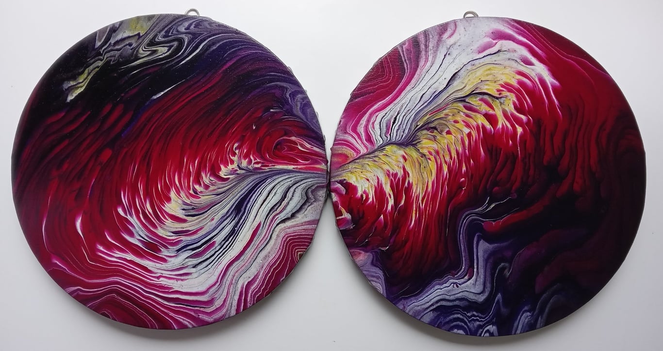 "Cosmic Wonders" Original Handmade Acrylic Painting Abstract Wall Art Gift Idea