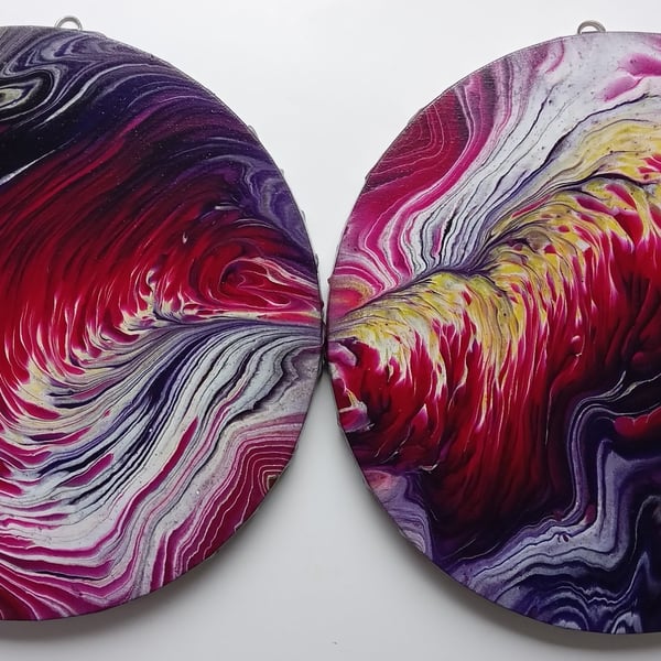 "Cosmic Wonders" Original Handmade Acrylic Painting Abstract Wall Art Gift Idea