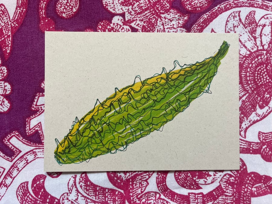 Bitter Gourd A5 Print